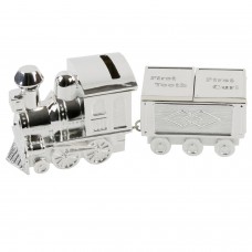 Silver Plated Train Money Box/First Tooth/First Curl